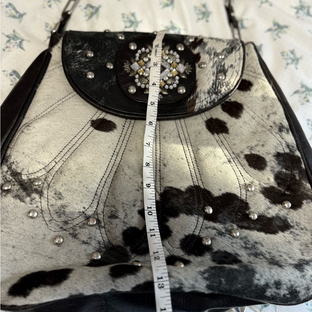 Cowhide Leather Black and White Women's Purse. NEW! - Picture 12 of 16